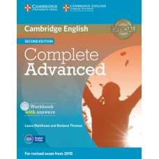 Рабочая тетрадь Complete Advanced Second edition Workbook with answers with Audio CD
