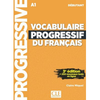 Книга Vocabulaire Progressif du Français 3e Édition Débutant + CD + App-web