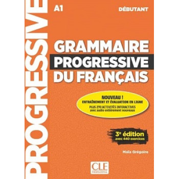 Книга Grammaire Progressive du Français 3e Édition Débutant avec Audio téléchargeable + Appli-web