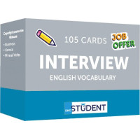 Карточки для изучения английских слов Interview English Vocabulary 105 карточек