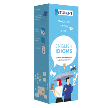 Карточки для изучения английских слов 500 карточек English Idioms (укр.)