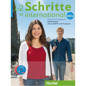 Диски Schritte international Neu Medienpaket zu Band 1 und 2 Audio-CDs und DVD