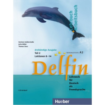 Учебник Delfin Teil 2 Lektionen 8-14 Lehrbuch and Arbeitsbuch mit Audio-CD
