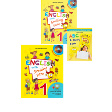 Комплект учебник и рабочая тетрадь 1 класс Оксана Карпюк "English with Smiling Sam 1"