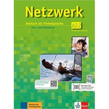 Учебник Netzwerk A2.2. Kurs- und Arbeitsbuch, Teil 2 + Audio-CDs + DVD