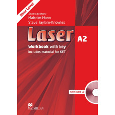 Рабочая тетрадь Laser 3rd Edition A2  Workbook with key and audio CD