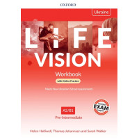 Рабочая тетрадь Life Vision Pre-Intermediate Workbook with Online Practice