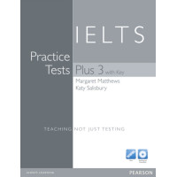 Книга IELTS Practice Tests Plus 3 with key and CD pack
