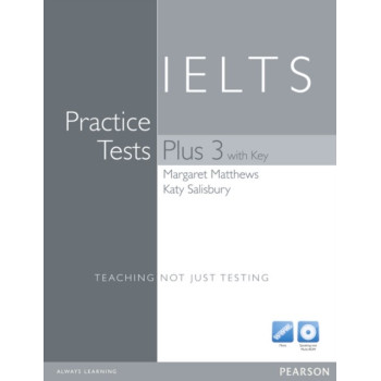 Книга IELTS Practice Tests Plus 3 with key and CD pack