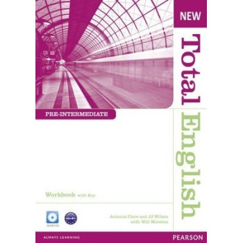 Рабочая тетрадь New Total English Pre-Intermediate Workbook with Key and Audio CD Pack