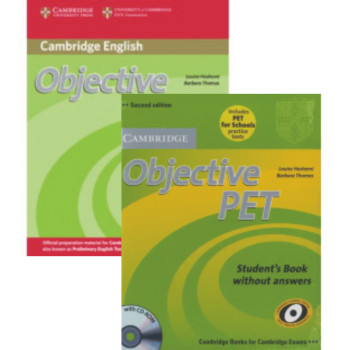 Комплект Objective PET Second Edition Student's Book and Practice Test Booklet with CD-ROM and Workbook with answers