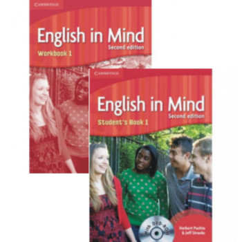 Комплект учебник и рабочая тетрадь English in Mind 1 2nd Edition Student's Book with DVD-ROM and Workbook