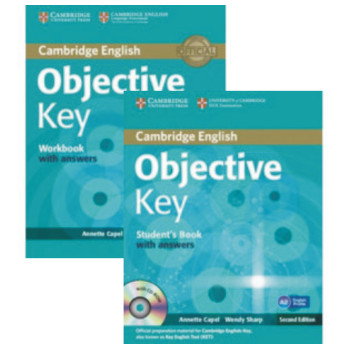 Комплект учебник и рабочая тетрадь Objective Key Second Edition Student's Book with answers and Workbook with answers
