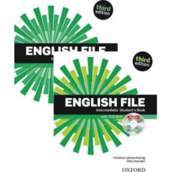 Комплект учебник и тетрадь English File 3rd Edition Intermediate Student's Book and Workbook with Key