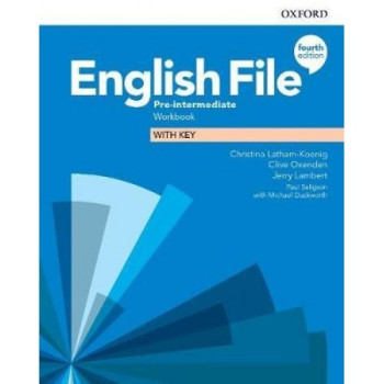 Рабочая тетрадь English File 4th Edition Pre-Intermediate Workbook with key